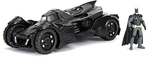 Jada DC Comics Batman 2015 Arkham Knight Batmobile & Batman Metals Die-cast Collectible Toy Vehicle with Figure, Black, 1:24 Scale