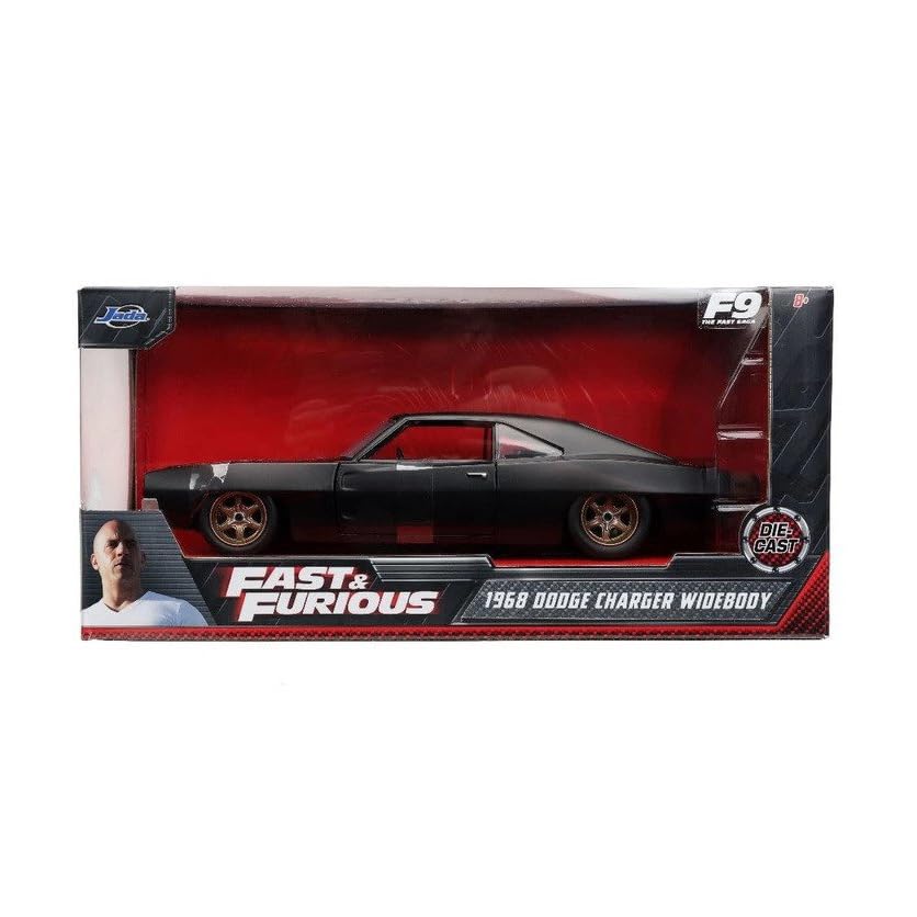 Jada Fast & Furious 1:24 1968 Dodge Charger Widebody Die-Cast Car, Toys for Kids and Adults