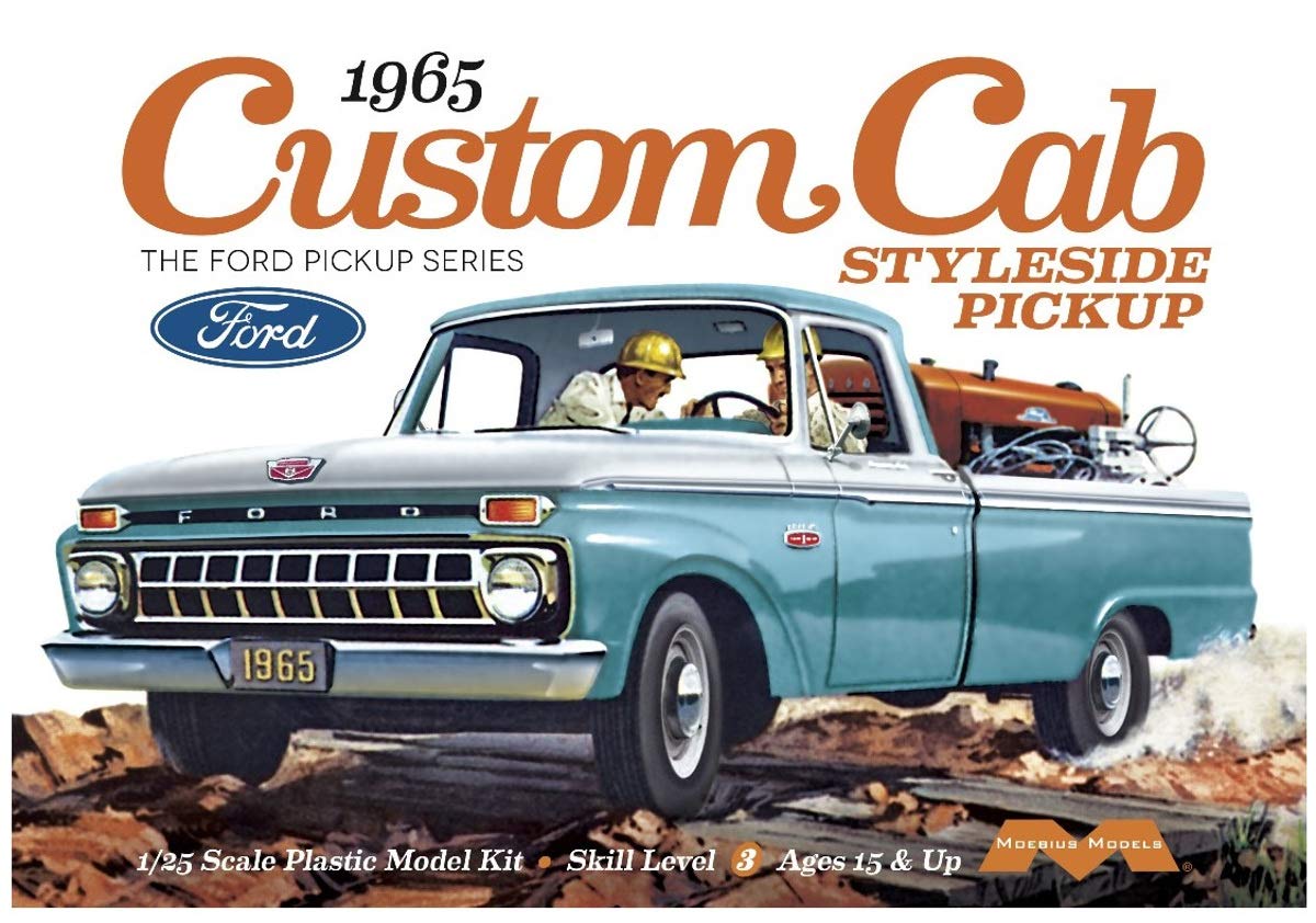Moebius Models MMK1234 1:25 1965 Ford Custom Cab Styleside – Toy