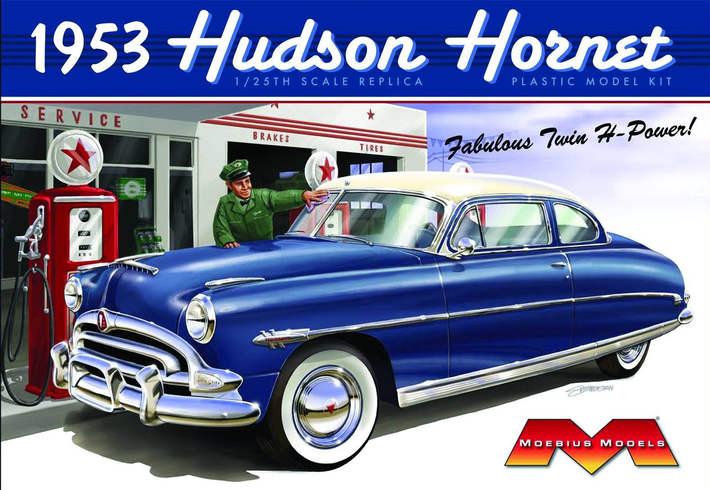 Moebius Models 1/25 1953 Hudson Hornet – Toy