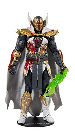 McFarlane Toys Mortal Kombat Malefik Spawn Bloody Disciple 7" Action Figure with Accessories – Toy