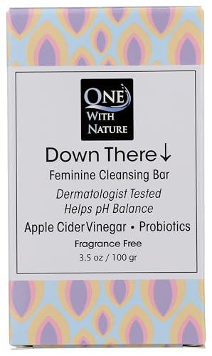ONE WITH NATURE Fragrance Free Feminine Cleansing Bar, 3.5 OZ