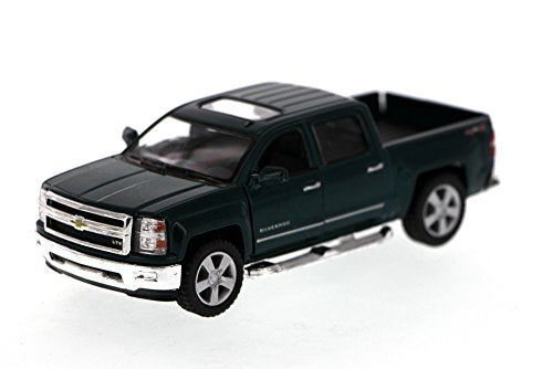 KiNSMART 2014 Chevrolet Silverado LTZ Crew Cab 4x4 1:46 Scale 5" Die Cast Metal Model Pick-up Truck Toy