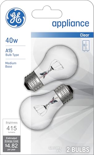 GE Appliance Light Bulb 40w A15-2-Count – Home Improvement