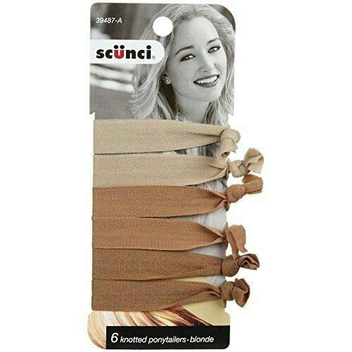 Scunci Knot Ponytailers, Blonde – Beauty