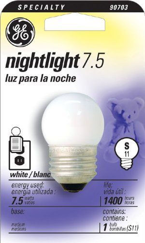 Nightlight Incandescent Bulb S11 Medium Screw (E26) 120V 7.5W Soft White, 12-Pack – Home Improvement