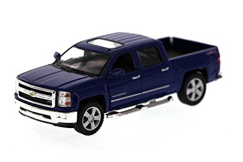 KiNSMART 2014 Chevrolet Silverado LTZ Crew Cab 4x4 1:46 Scale 5" Die Cast Metal Model Pick-up Truck Toy