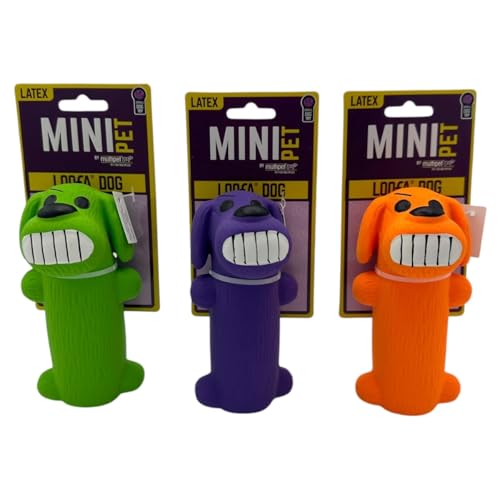 Multipet Mini Latex Loofa Dog Toy, X-Small