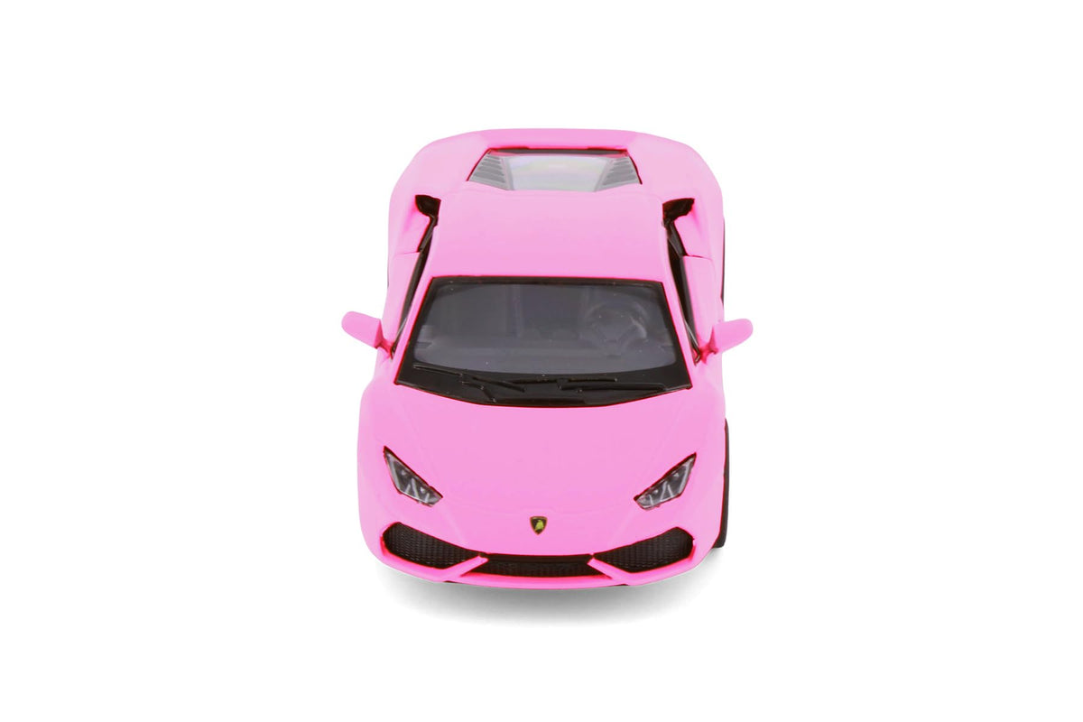 KiNSMART Lamborghini Huracan Hard Top, Matte Hot Pink 5382DPK - 1/36 Scale Diecast Model Car