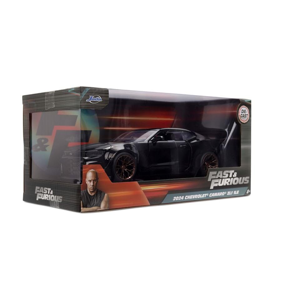 Fast & Furious 2024 Chevrolet Camaro ZL1 1LE - 1:24 Scale Diecast Model with Opening Doors, Hood, and Trunk - for Collectors and Enthusiasts 8+
