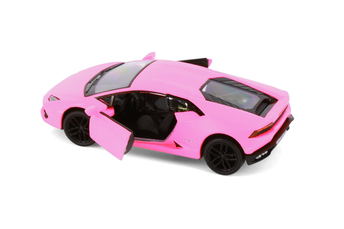 KiNSMART Lamborghini Huracan Hard Top, Matte Hot Pink 5382DPK - 1/36 Scale Diecast Model Car