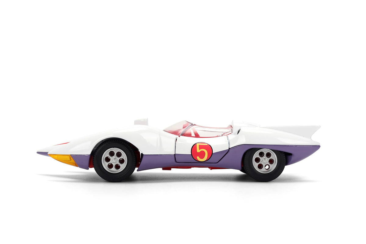 Jada Mach 5 Speed Racer, White Toys 35882-1/32 Scale Diecast Model Car