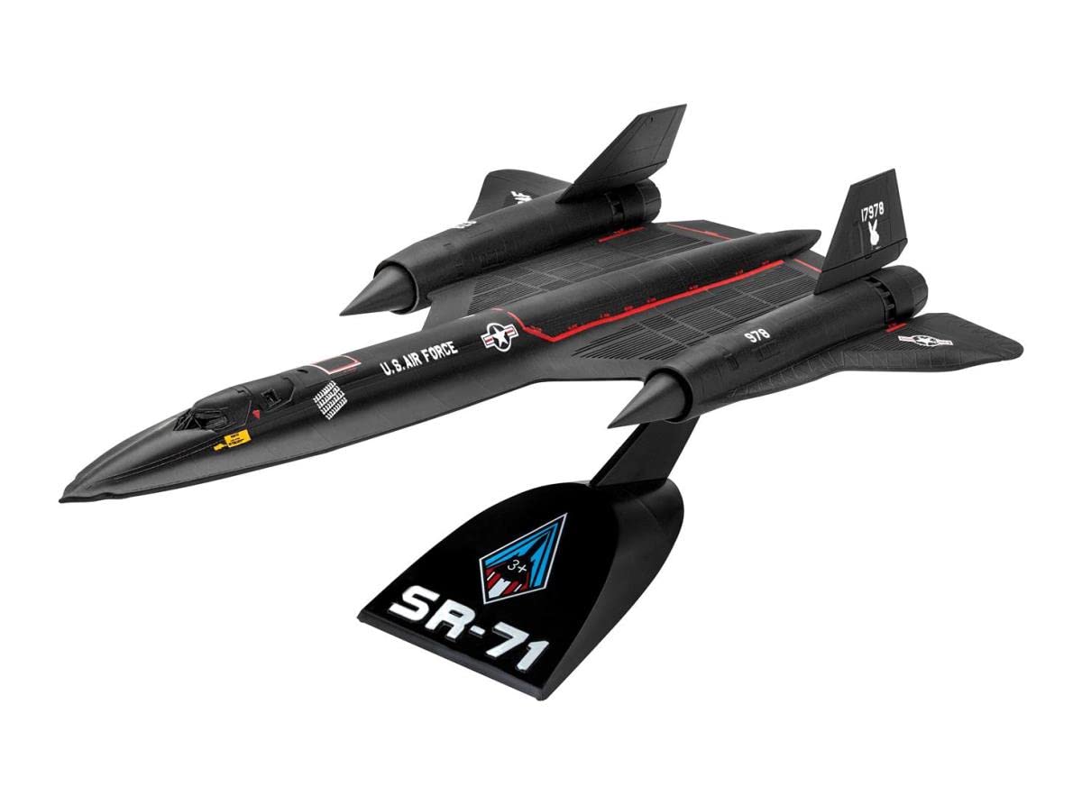 REVELL Lockheed SR-71 Blackbird 03652 Kit de modélisme en Plastique Non construit/pré-coloré/sans Colle Échelle 1/110