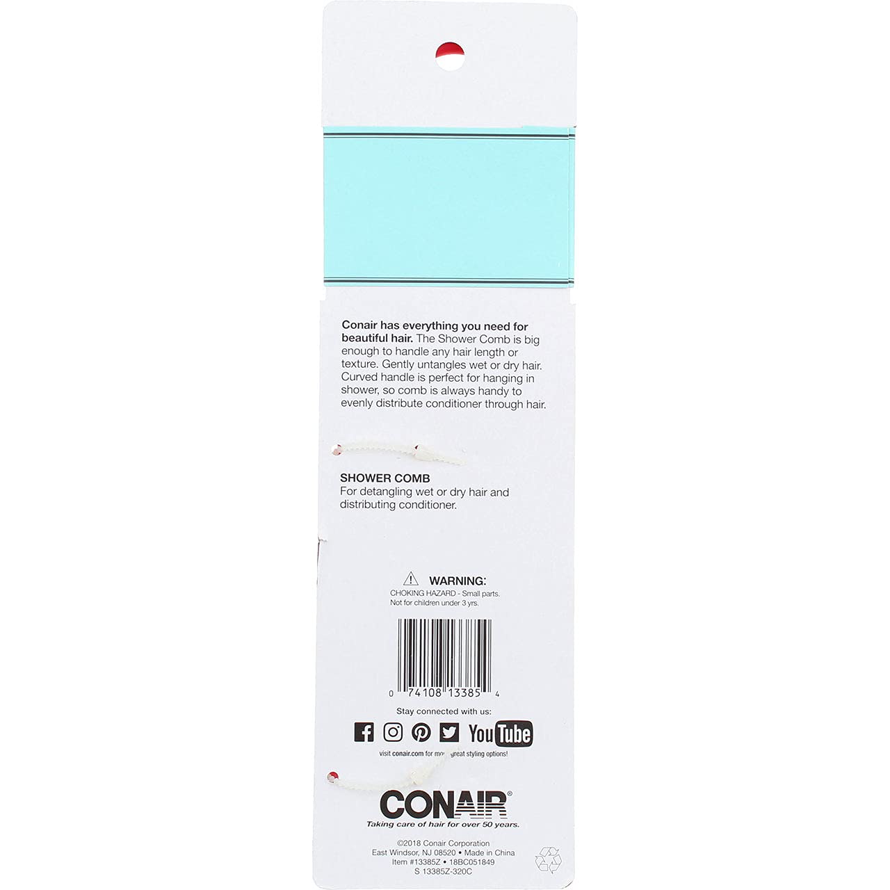 CONAIR Wet Shower Comb Hair