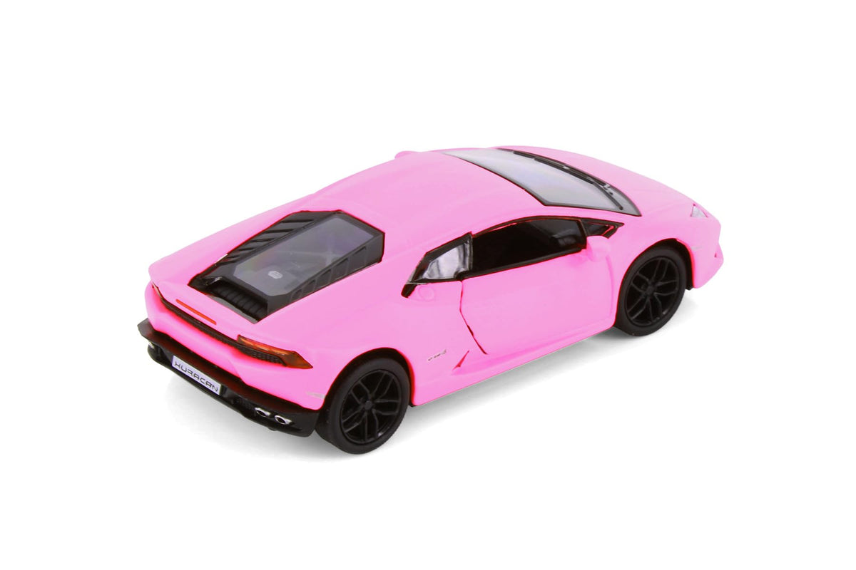 KiNSMART Lamborghini Huracan Hard Top, Matte Hot Pink 5382DPK - 1/36 Scale Diecast Model Car