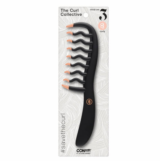 Conair, Curly Hair Comb Black & Pink – Beauty
