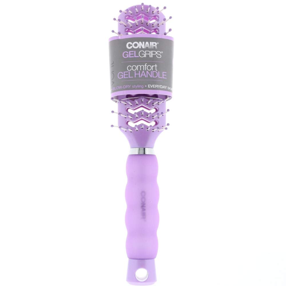 Conair Gel Grips Vent Hair Brush, Color May Vary 1 ea (Pack of 2) – Beauty