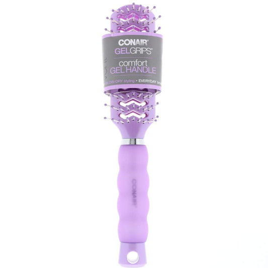Conair Gel Grips Vent Hair Brush, Color May Vary 1 ea (Pack of 2) – Beauty