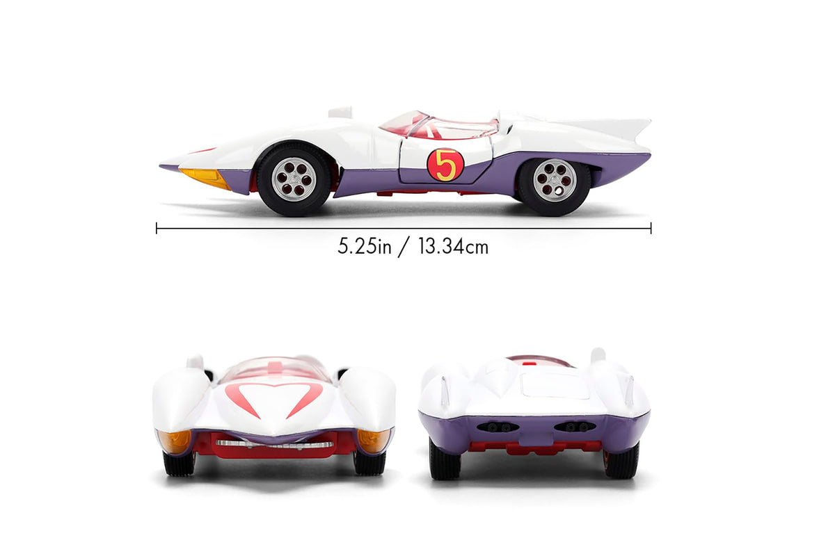Jada Mach 5 Speed Racer, White Toys 35882-1/32 Scale Diecast Model Car