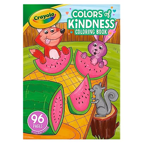 Crayola Colours of Kindness Colouring Book (48 Pages) - Colours and Images That Represent Good Feelings | Ideal for Kids Aged 3+ – Toy