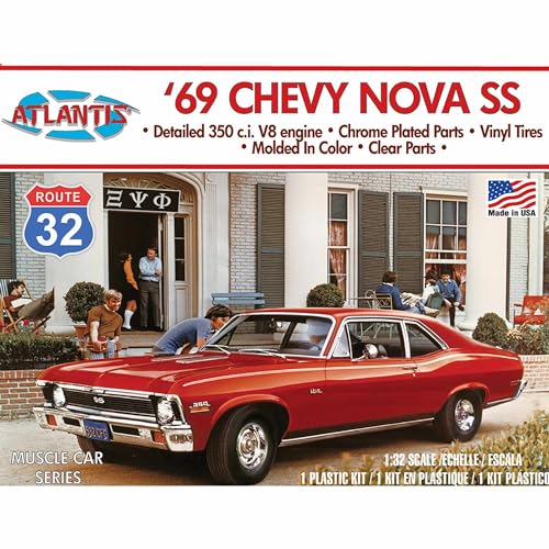 Route 32 Muscle Car Series - 1969 Chevrolet Nova SS 1/32 Scale Model Kit