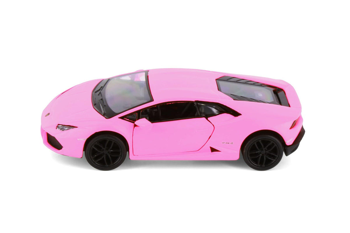 KiNSMART Lamborghini Huracan Hard Top, Matte Hot Pink 5382DPK - 1/36 Scale Diecast Model Car