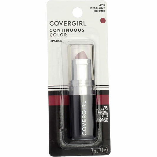 CoverGirl Continuous Color Lipstick, Iced Mauve – Beauty