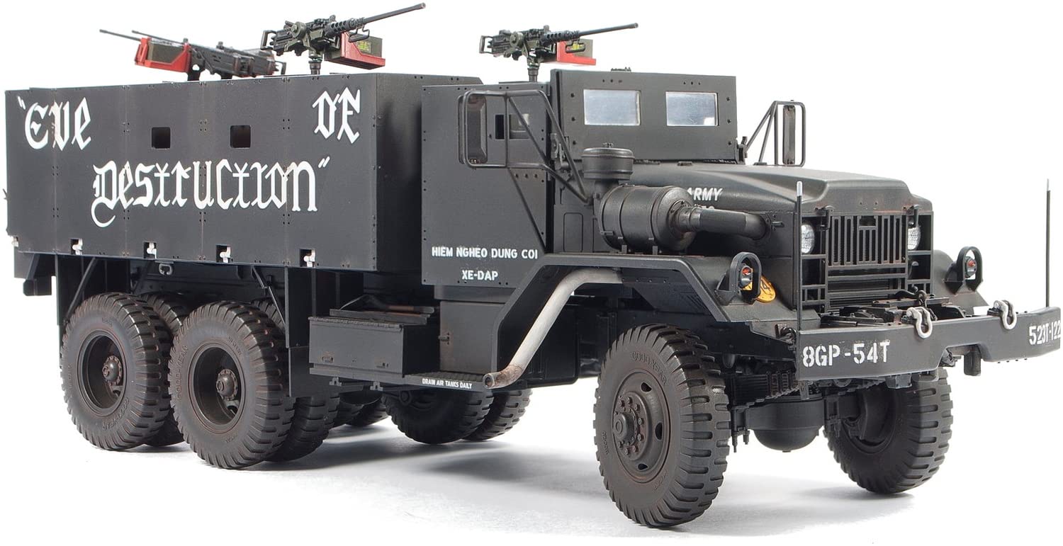 AFV Club 1/35 Vietnam War US Army M54A2 5t Gun Truck Plastic Model FV35327 – Toy