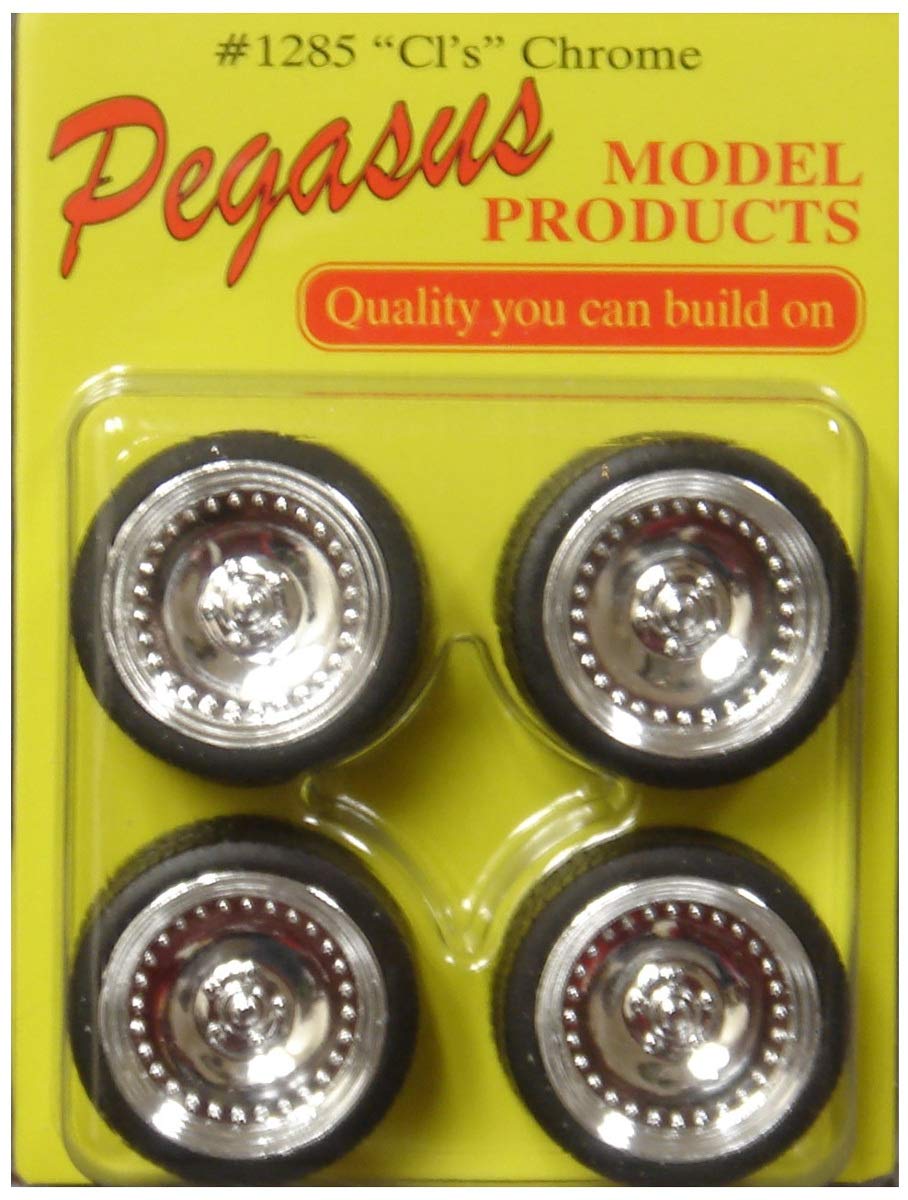 Pegasus Hobbies 1285 19" CL's w/Tires Chrome (4) – Toy