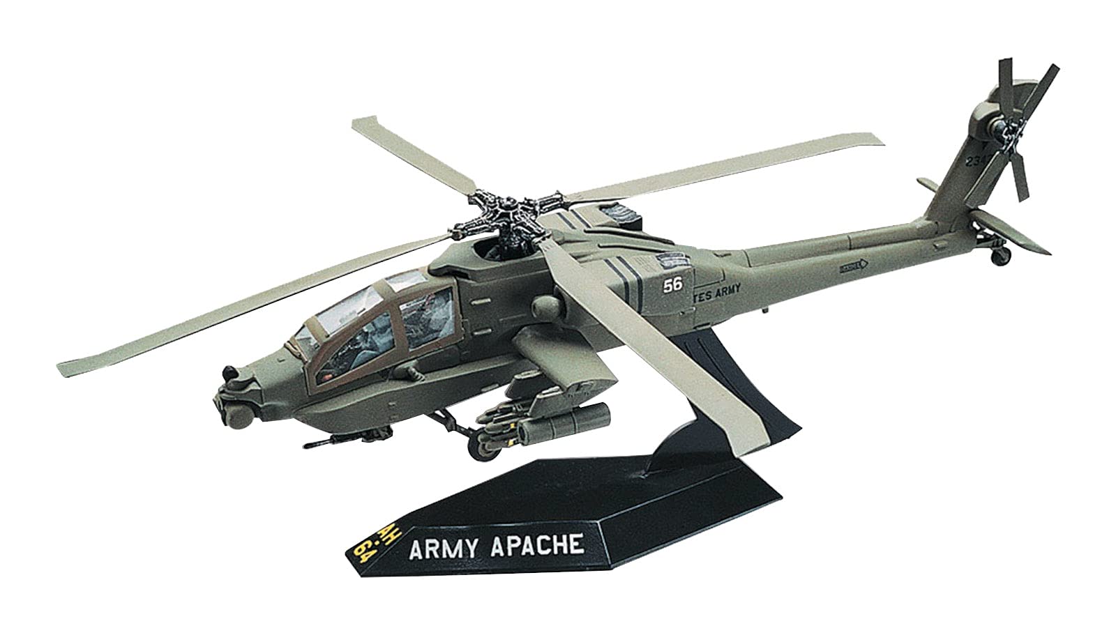 Revell SnapTite Apache Helicopter Plastic Model Kit – Toy