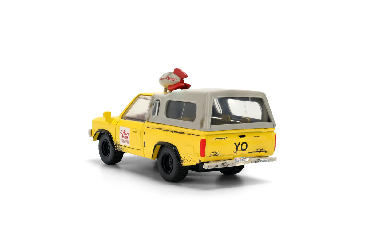 Jada Disney Pixar Toy Story – Pizza Planet Truck 1:32 Scale – Hollywood Rides Die-Cast Vehicle Toys – Opening Doors – Detailed Interior – Collector's Edition – Age 8+ – Yellow/White