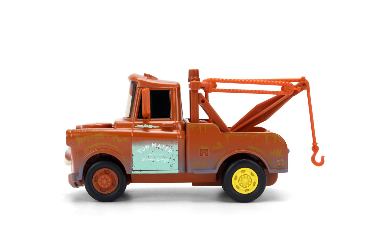 Jada Disney Pixar Cars Tow Mater Hollywood Rides Die-Cast Vehicle 1:32 Scale Truck Toys – Rusty Tow Truck, Display Model
