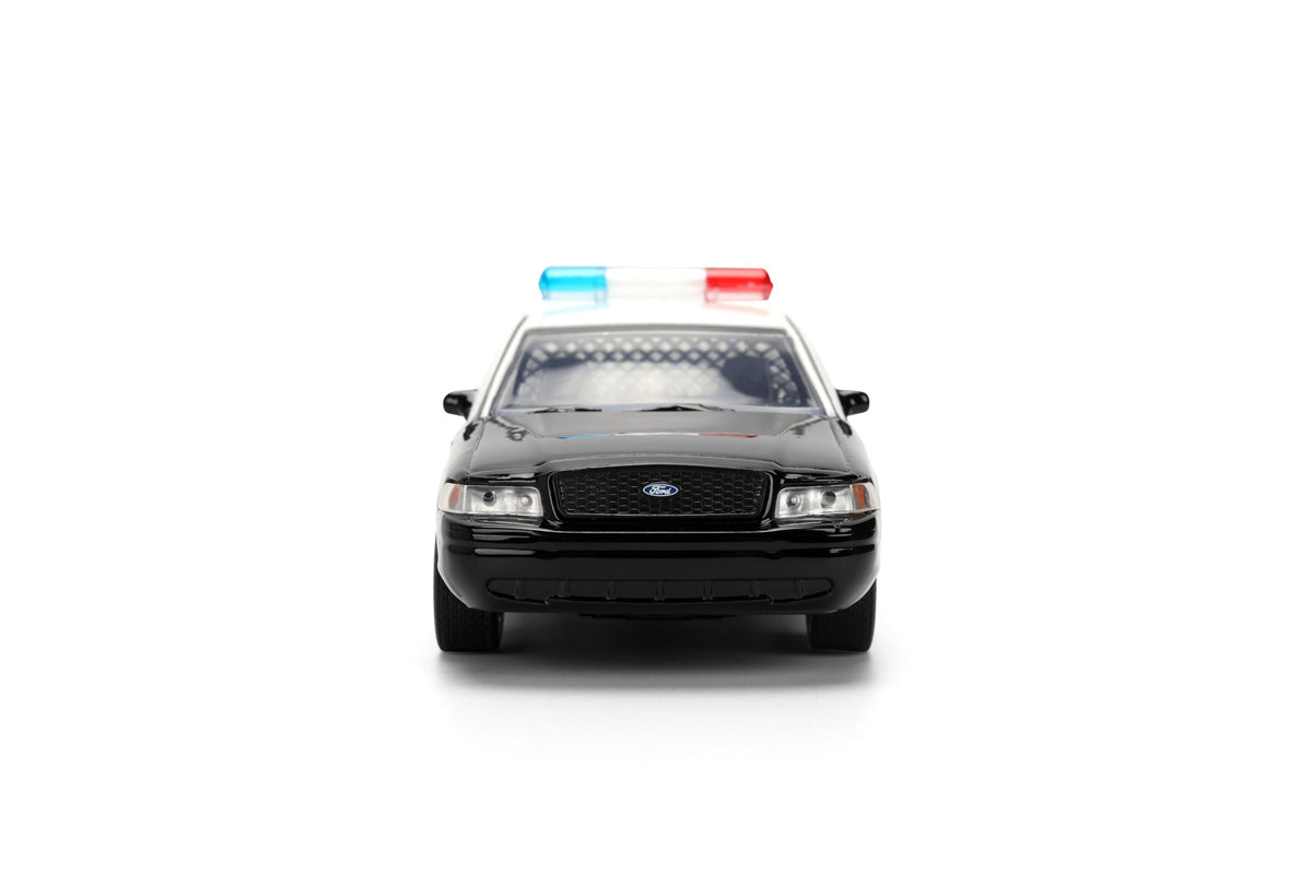 Jada Fast & Furious Ford Crown Victoria Diecast Car Toys – 1:32 Scale Police Vehicle with Opening Doors – Movie Replica for Fans and Collectors