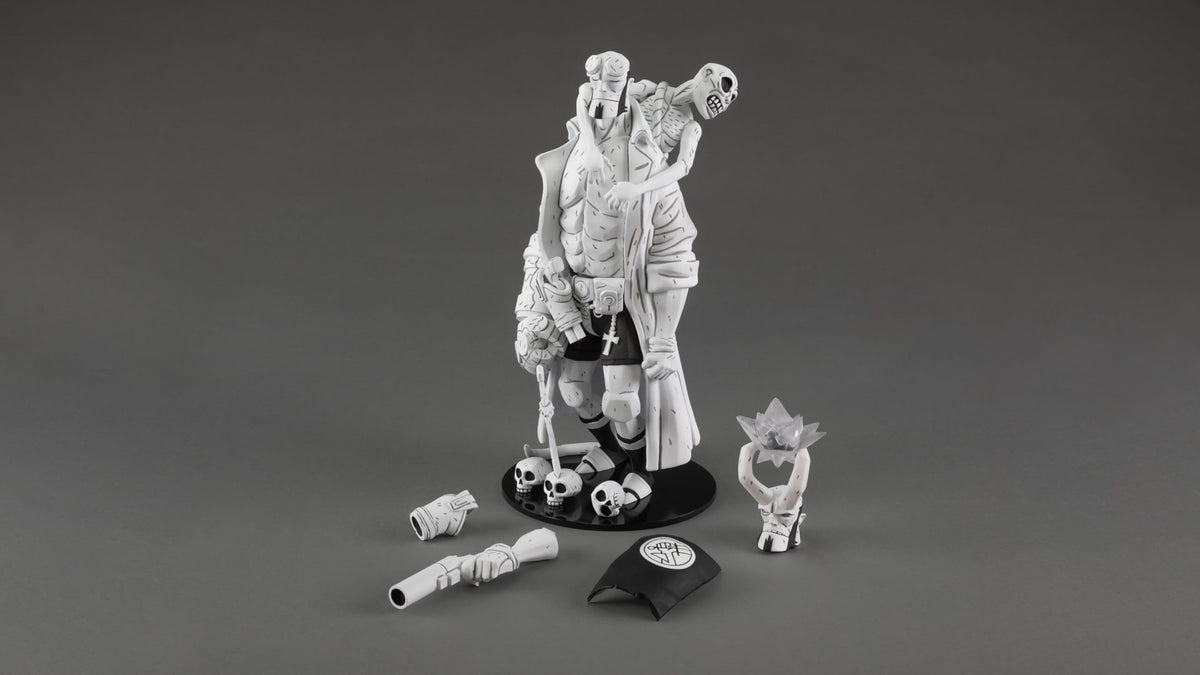 Hellboy 30th Anniversary (Black & White Variant) Previews Exclusive 12.5 Inch Vinyl Figure