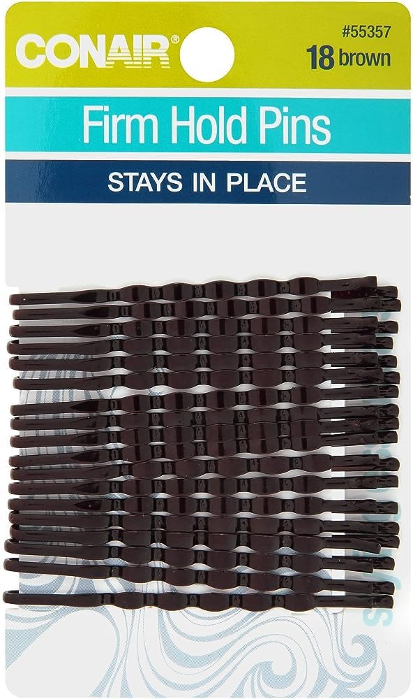 Scunci 18 Piece Firm Hold Bobby Pins Brown, 0.3 Ounce – Drugstore