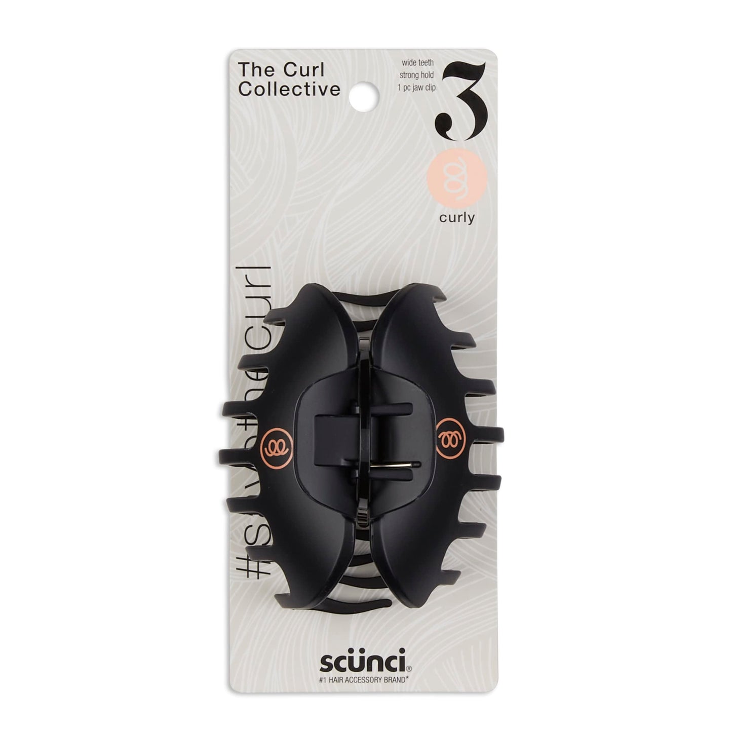 Scunci, Curl Collective Curly Jaw Clip, 1 Count – Beauty