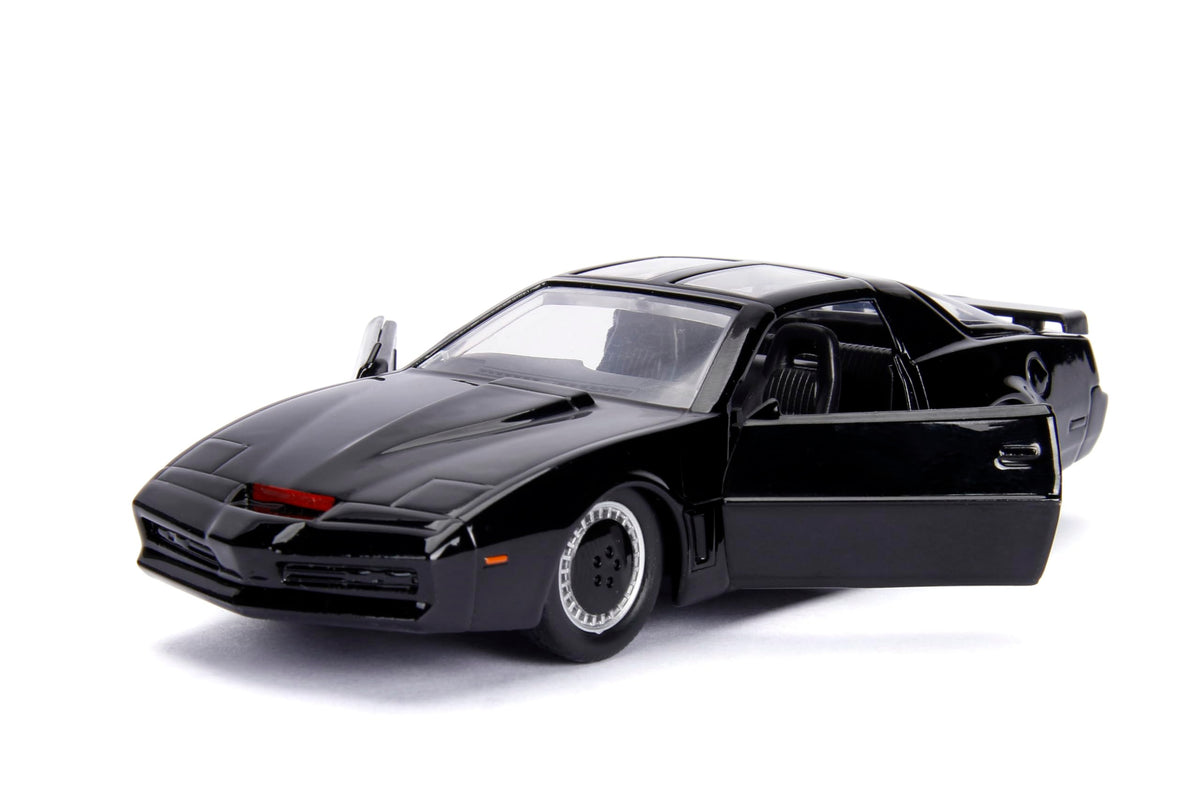 Jada Toys – Knight Rider K.I.T.T. – Hollywood Rides Die-Cast Car – Opening Doors, Rubber Tires – 1:32 Scale – Collectible for Ages 8+, Black