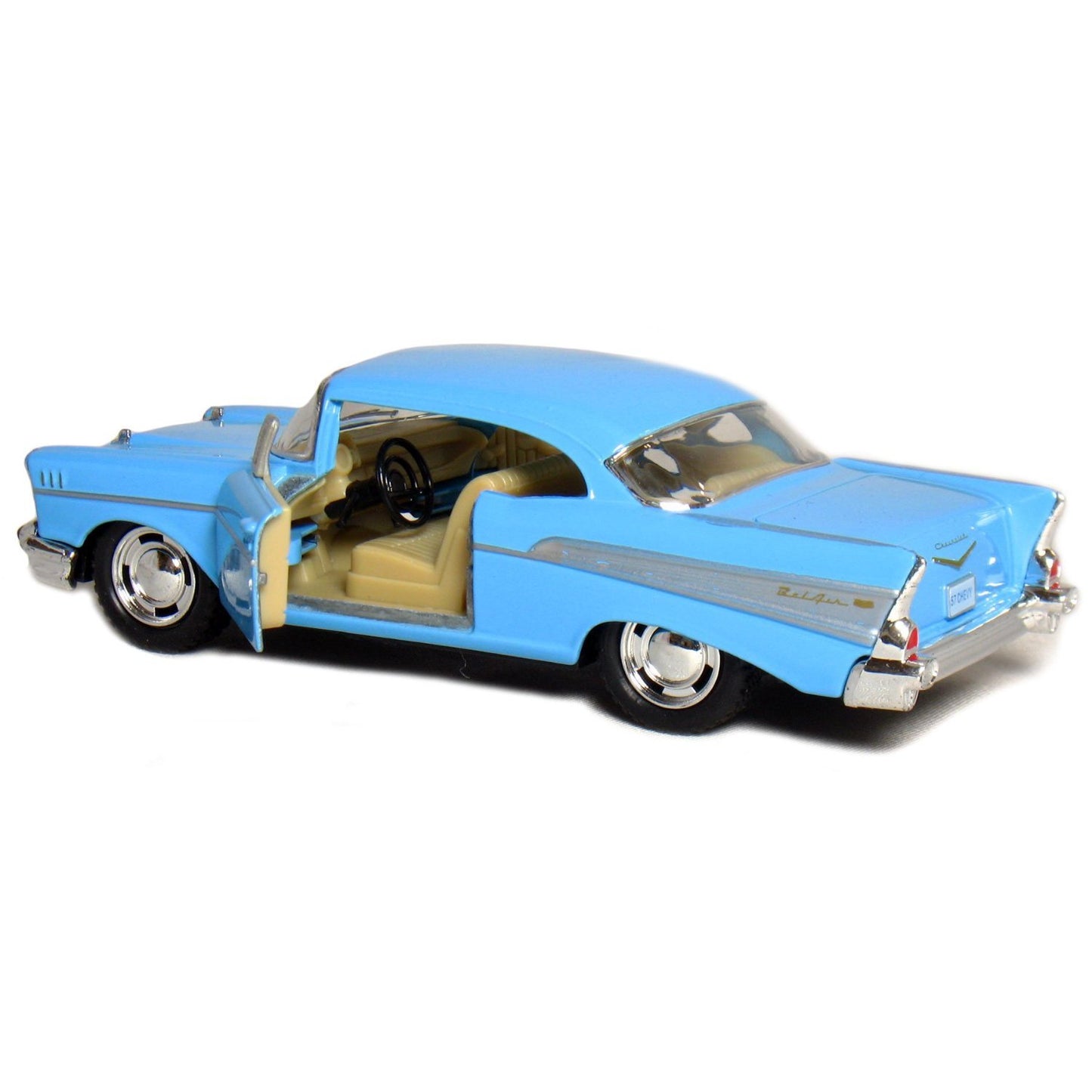 KiNSMART 1957 Chevy Bel Air Coupe 1:40 Scale 5" Die Cast Metal Classic Toy Car