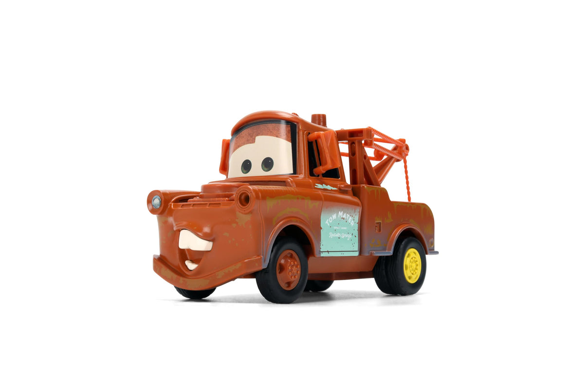 Jada Disney Pixar Cars Tow Mater Hollywood Rides Die-Cast Vehicle 1:32 Scale Truck Toys – Rusty Tow Truck, Display Model