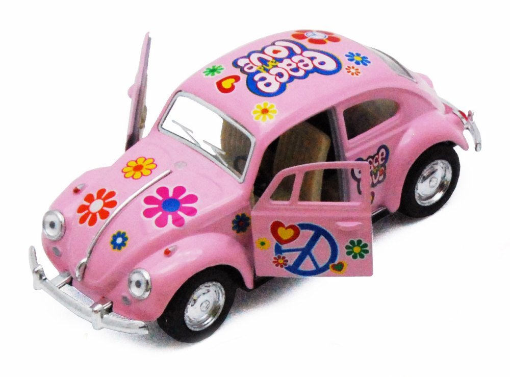KiNSMART - 1967 Volkswagen Classical Beetle Pastel Series 5" 1:36 Scale Die Cast Metal Model Toy Car w/Pullback Action