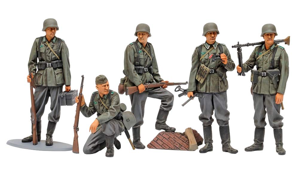 Tamiya 35371 1/35 German Infantry Set Mid WWII – Toy