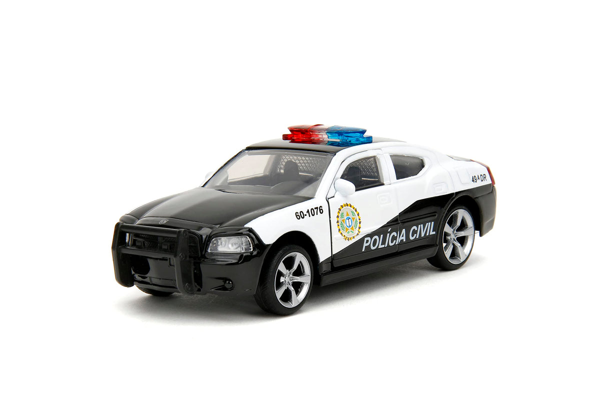 Jada Fast & Furious 1:32 2006 Dodge Charger Police Car Die-Cast Car, Toys for Kids and Adults