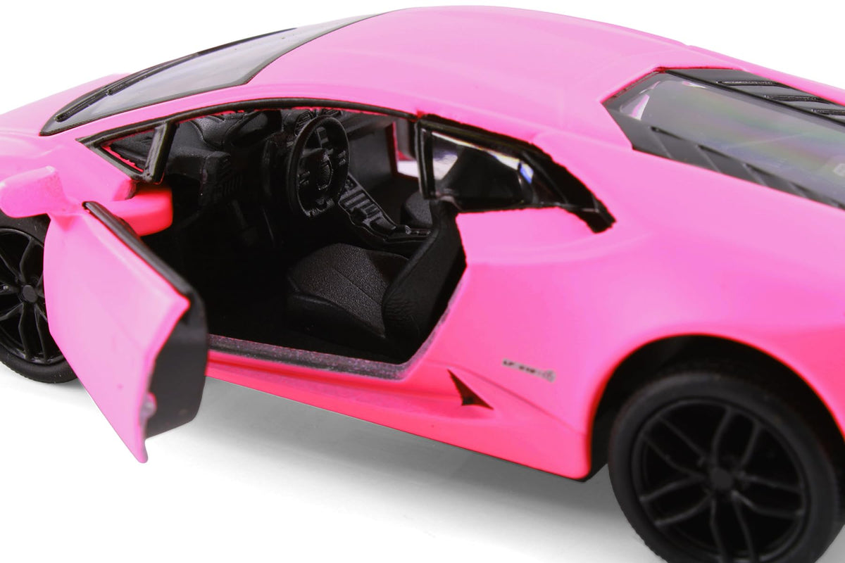 KiNSMART Lamborghini Huracan Hard Top, Matte Hot Pink 5382DPK - 1/36 Scale Diecast Model Car