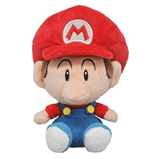 Little Buddy 1247 Super Mario All Star Collection Baby Mario Plush, 6" – Toy