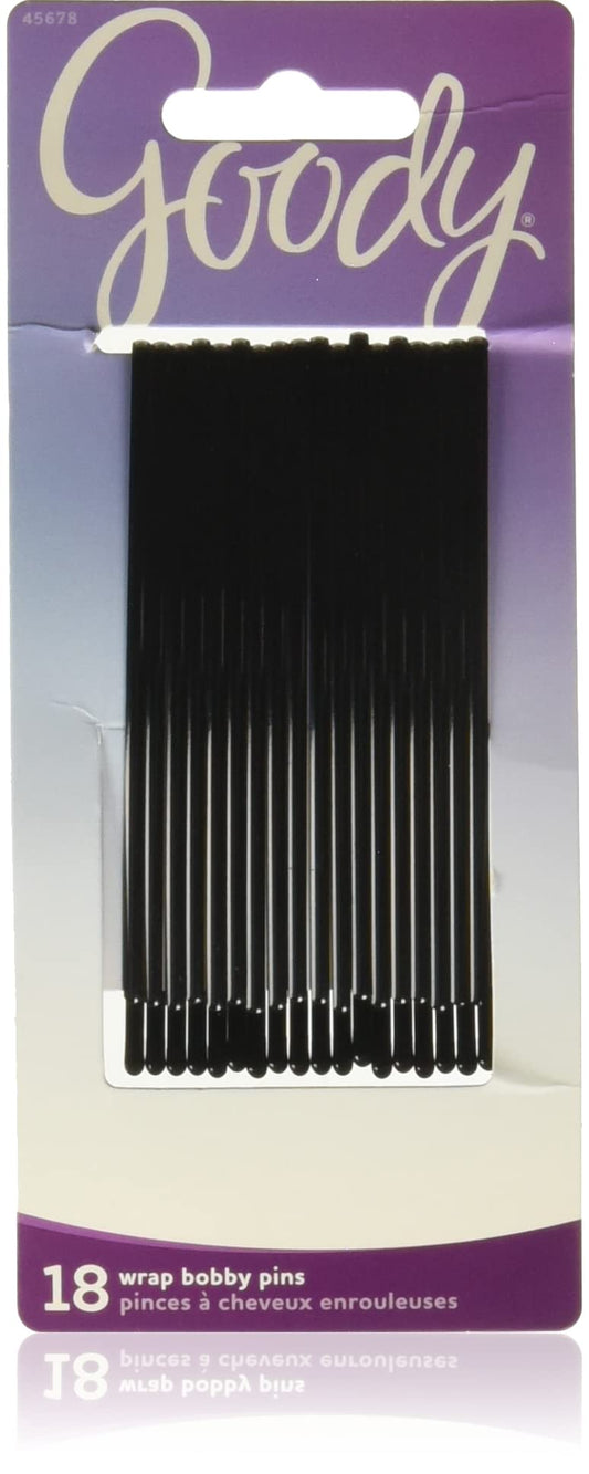 GOODY Mosaic Curved Bobby Pins, Black, X-Large, 18 Count – Beauty