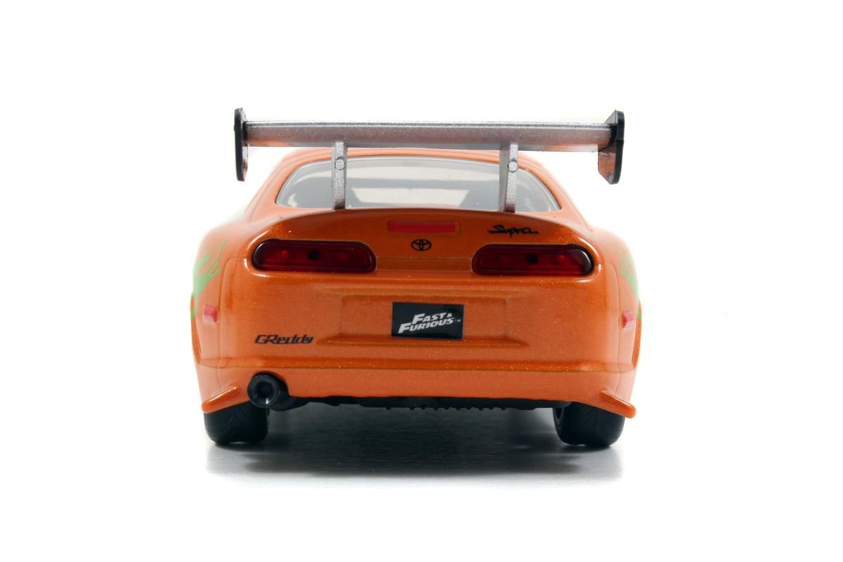 Jada Fast & Furious 1:32 1995 Toyota Supra Die-Cast Car, Toys for Kids and Adults(Orange)
