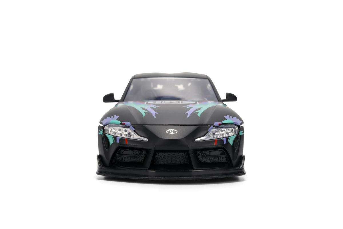 Jada 2020 Toyota GR Supra HKS, Black/Green Toys 37023-1/24 Scale Diecast Model Car