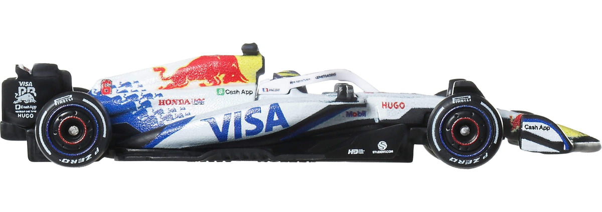 Hot Wheels 1:64 Scale Premium Die-Cast Formula 1 Collectible Toy Race Car with Real Riders Tires & Metal/Metal Body & Chassis