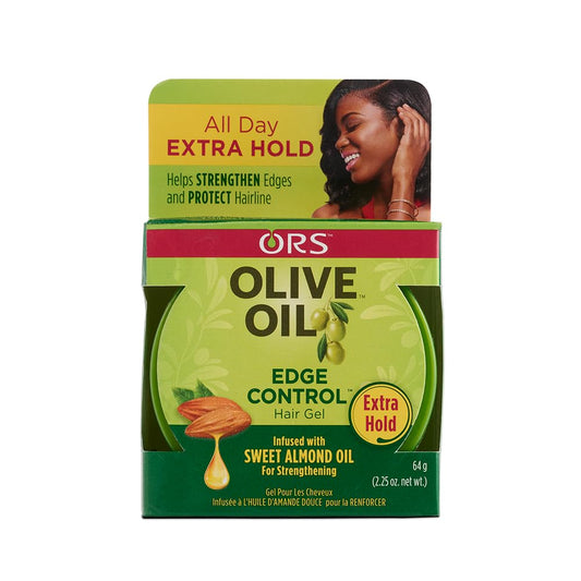 ORS Olive Oil Style & Sculpt Edge Control Hair Gel, Strengthens Edges and Protects Hairline, Extra Hold (2.2 oz). – Beauty