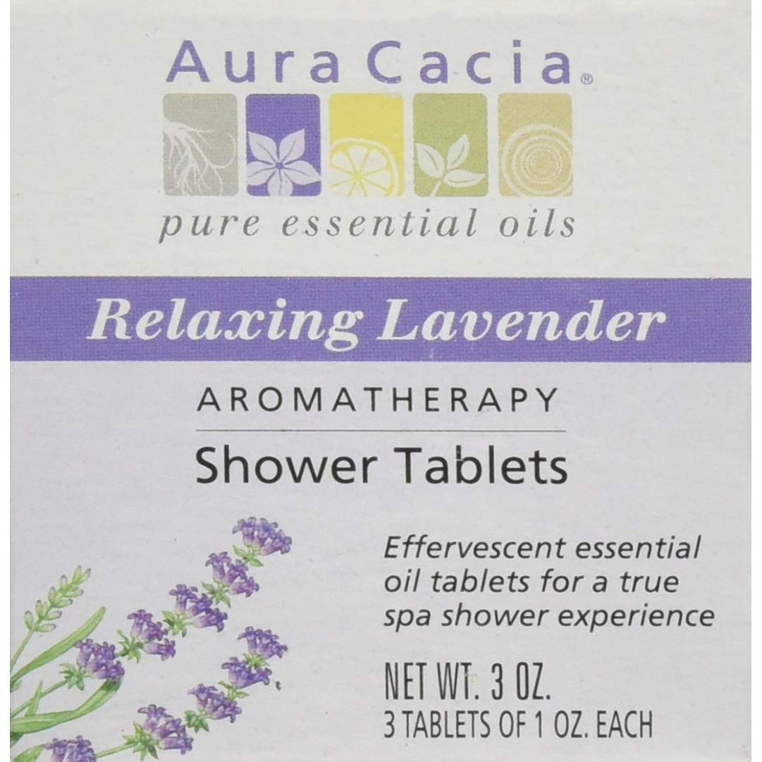 Aura Cacia Aromatherapy Shower Tablets, Relaxing Lavender 3 ea (Pack of 3) – Beauty